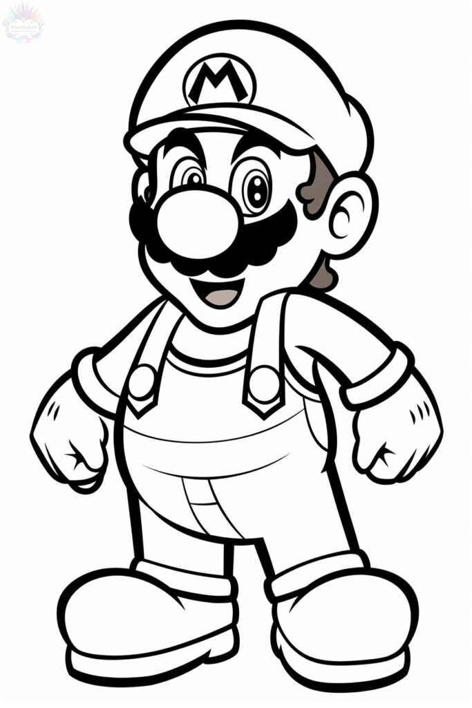 Ausmalbilder Super Mario