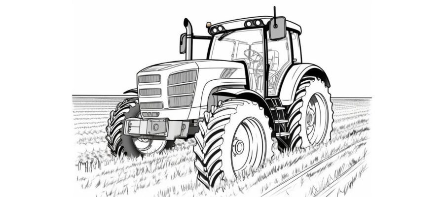 Ausmalbilder Traktor