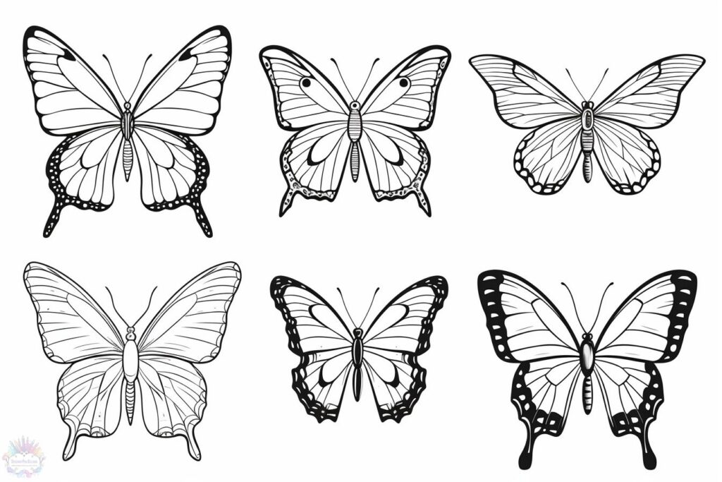Schmetterlinge Ausmalbilder