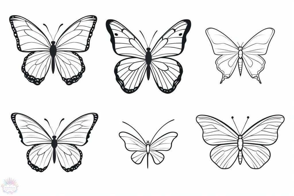 Schmetterlinge Ausmalbilder