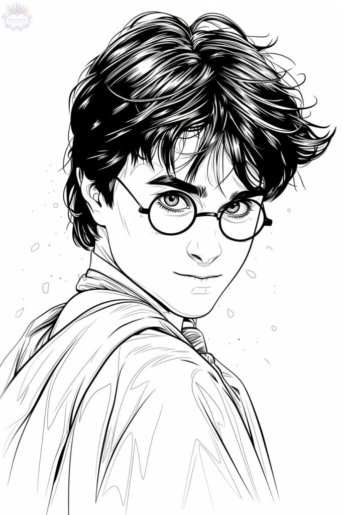 Ausmalbild Harry Potter