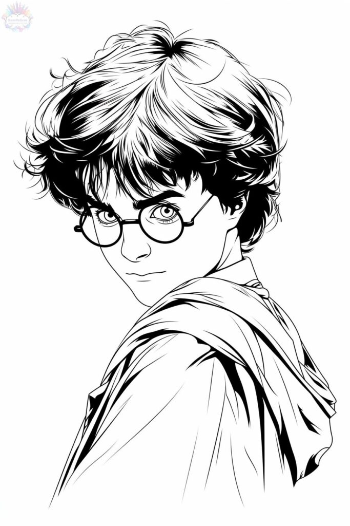 Ausmalbild Harry Potter